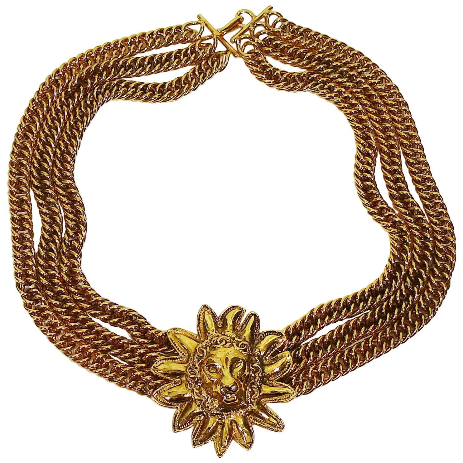 Chanel Vintage Leo Choker Necklace