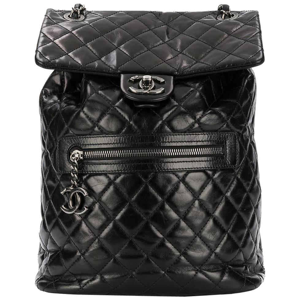 Chanel Quilted Backpack 36 For Sale on 1stDibs