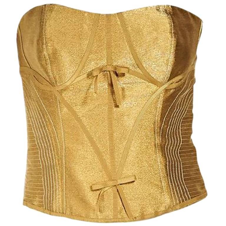 The Monaco Metallic Bustier Top main image 0