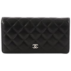 Chanel L-Yen Wallet Quilted Lambskin Long