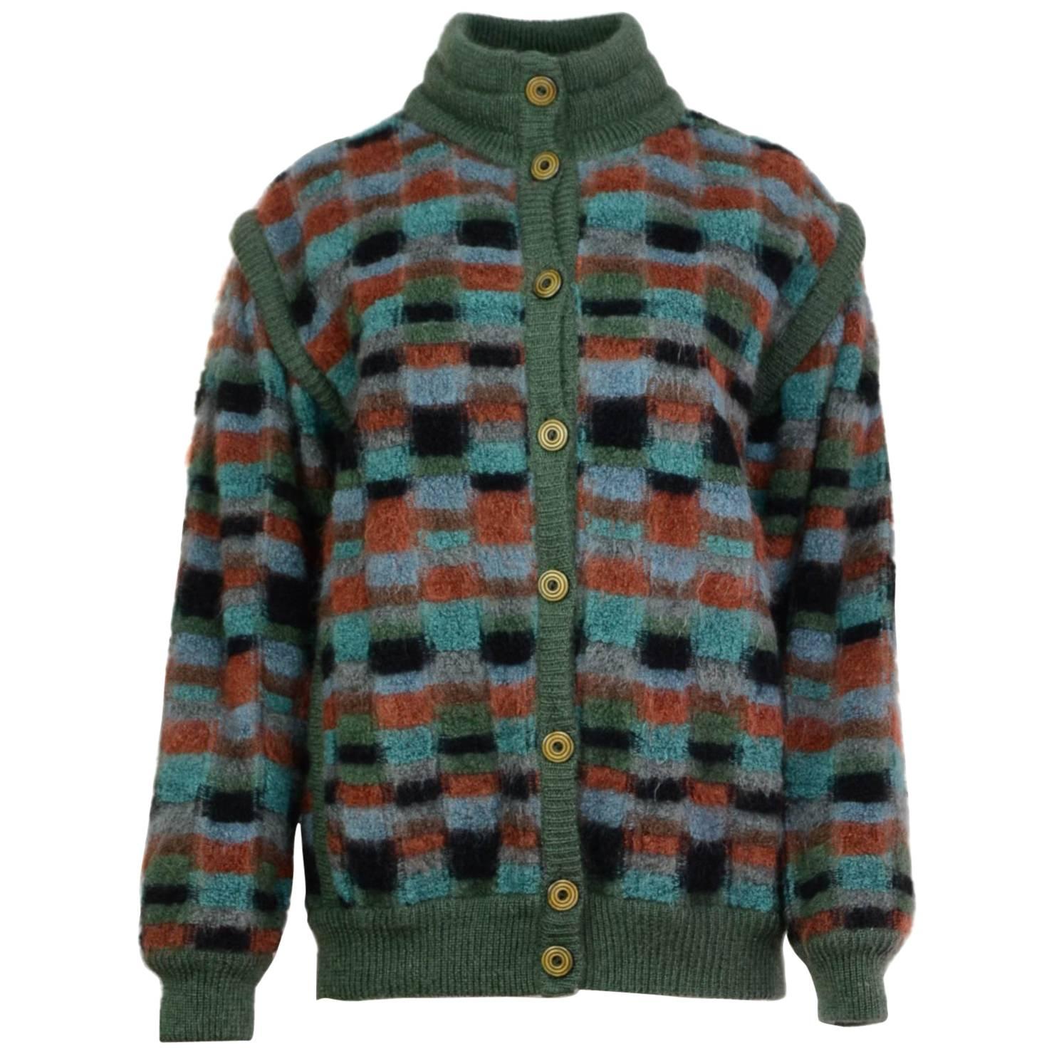 Missoni Multicolor Reversible Sweater Jacket