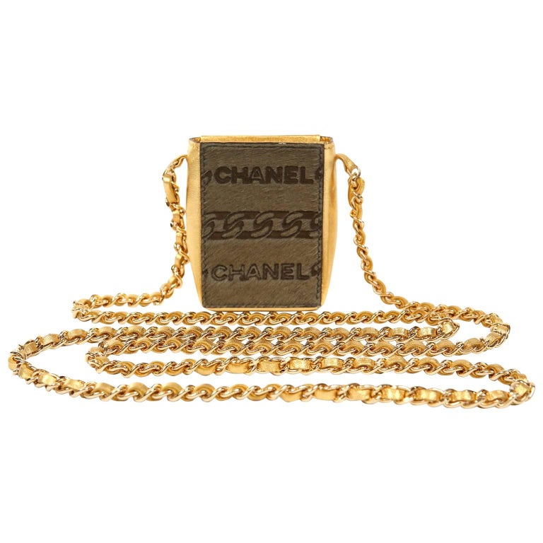 Chanel Gold Mini Pochette Evening Bag at 1stDibs chanel mini pochette