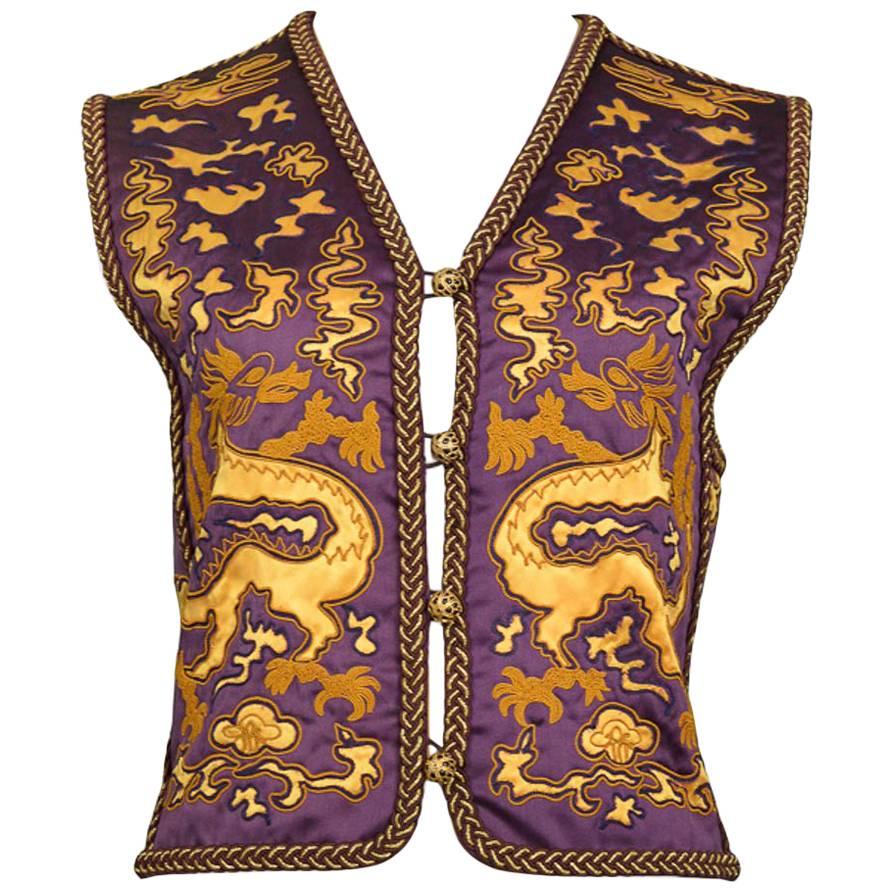 Yves Saint Laurent Vintage Dragon Vest, circa 1960s