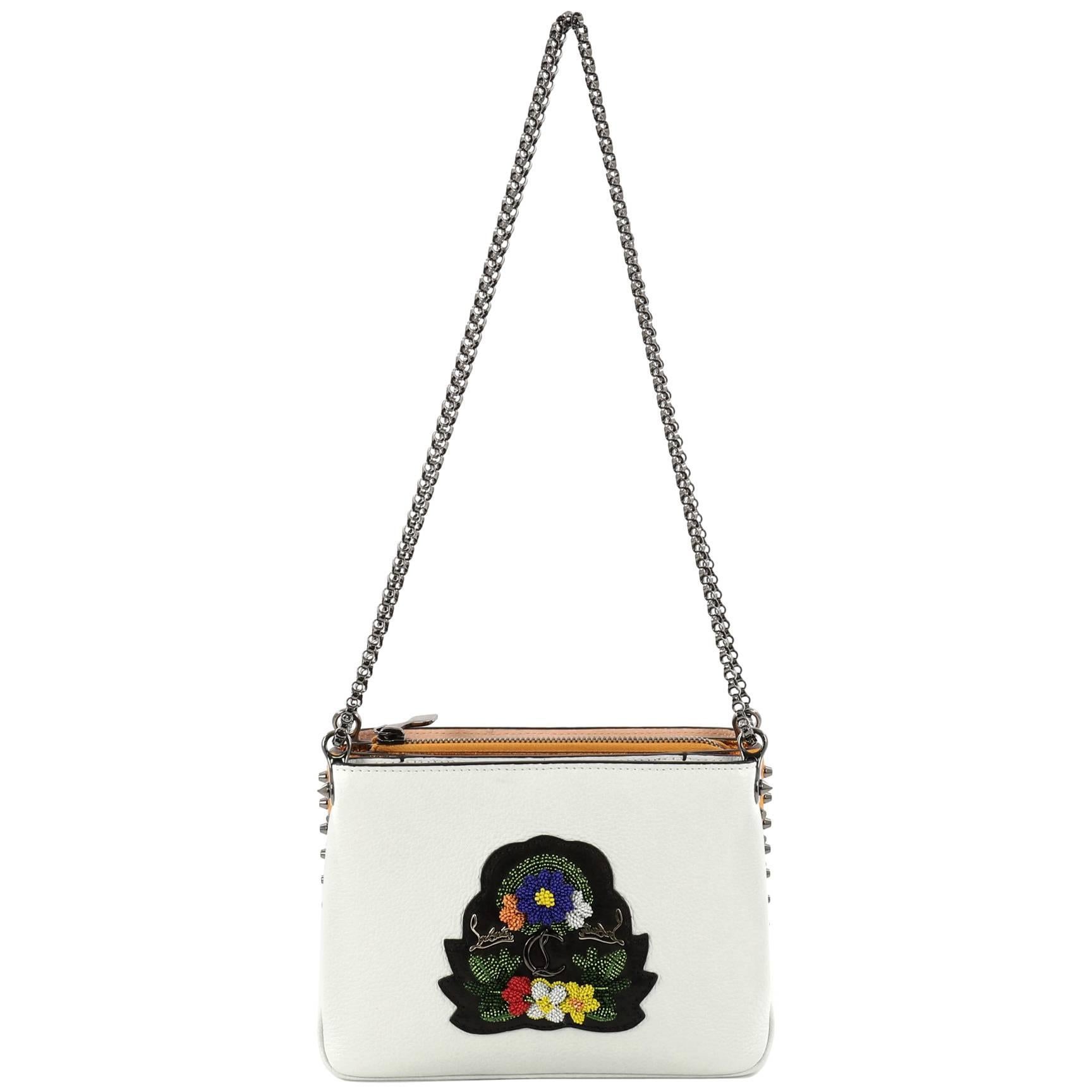 Christian Louboutin Triloubi Chain Bag Embellished Leather Small 