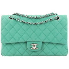 Chanel Classic Double Flap Bag Quilted Matte Caviar Medium