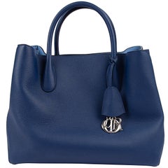 Christian Dior Sac Open Bar Vivid Blue Bi-Color Tote