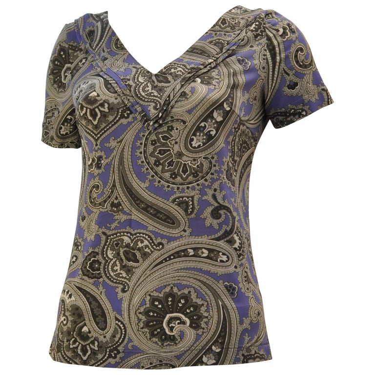 June Top in Eartha Paisley