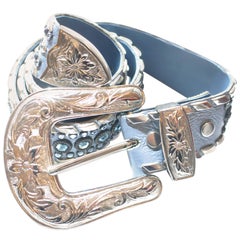 Kippys Swarovski Crystal Blue Belt 34" (Also in White and Pin k)