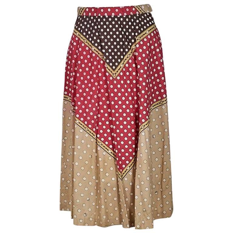 Multicolor Vintage Emilio Pucci Polka-Dot Skirt