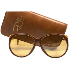 New Vintage Ray Ban B&L Christie Ambermatic Lenses 1970's Sunglasses USA
