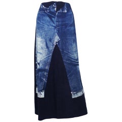 Jean Paul Gaultier Vintage Trompe L'oeil Maxi Skirt