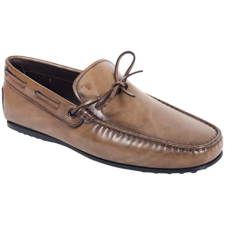 Tod S Brown Snakeskin Leather Loafers Shoes Tod S Brown Snakeskin Leather Loafers Shoes
