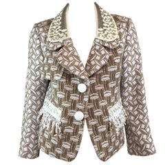 Louis Vuitton Resort 2013 Tweed Jacket with Sequin and Fringe Detail