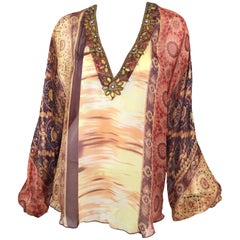 Dolce & Gabbana Silk Beaded Blouse