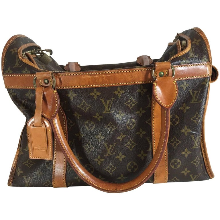 Louis Vuitton Dog Carrier Monogram Canvas 40 For Sale at 1stdibs