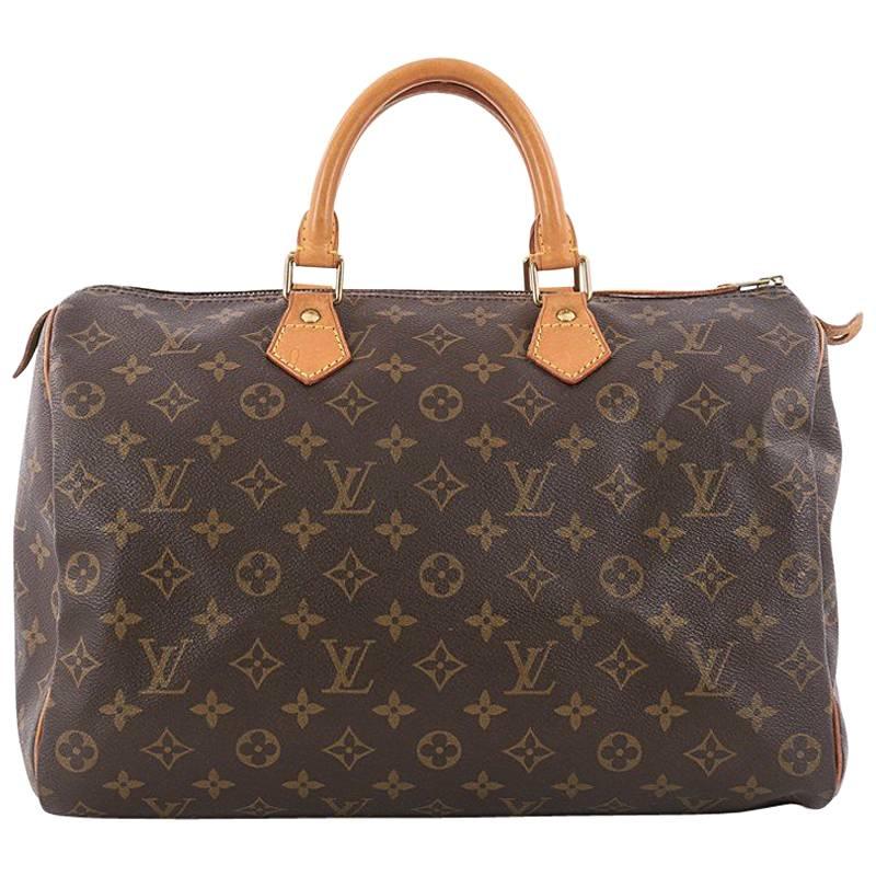 Louis Vuitton Speedy Handbag Monogram Canvas 35