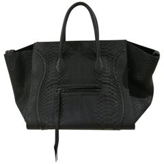 Celine Phantom Black Python Large Bag