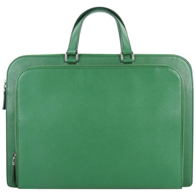 Prada Travel Briefcase Saffiano Leather