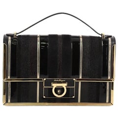 Salvatore Ferragamo Aileen Shoulder Bag Mixed Media Medium
