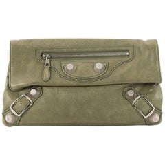 Balenciaga Envelope Clutch Giant Studs Leather