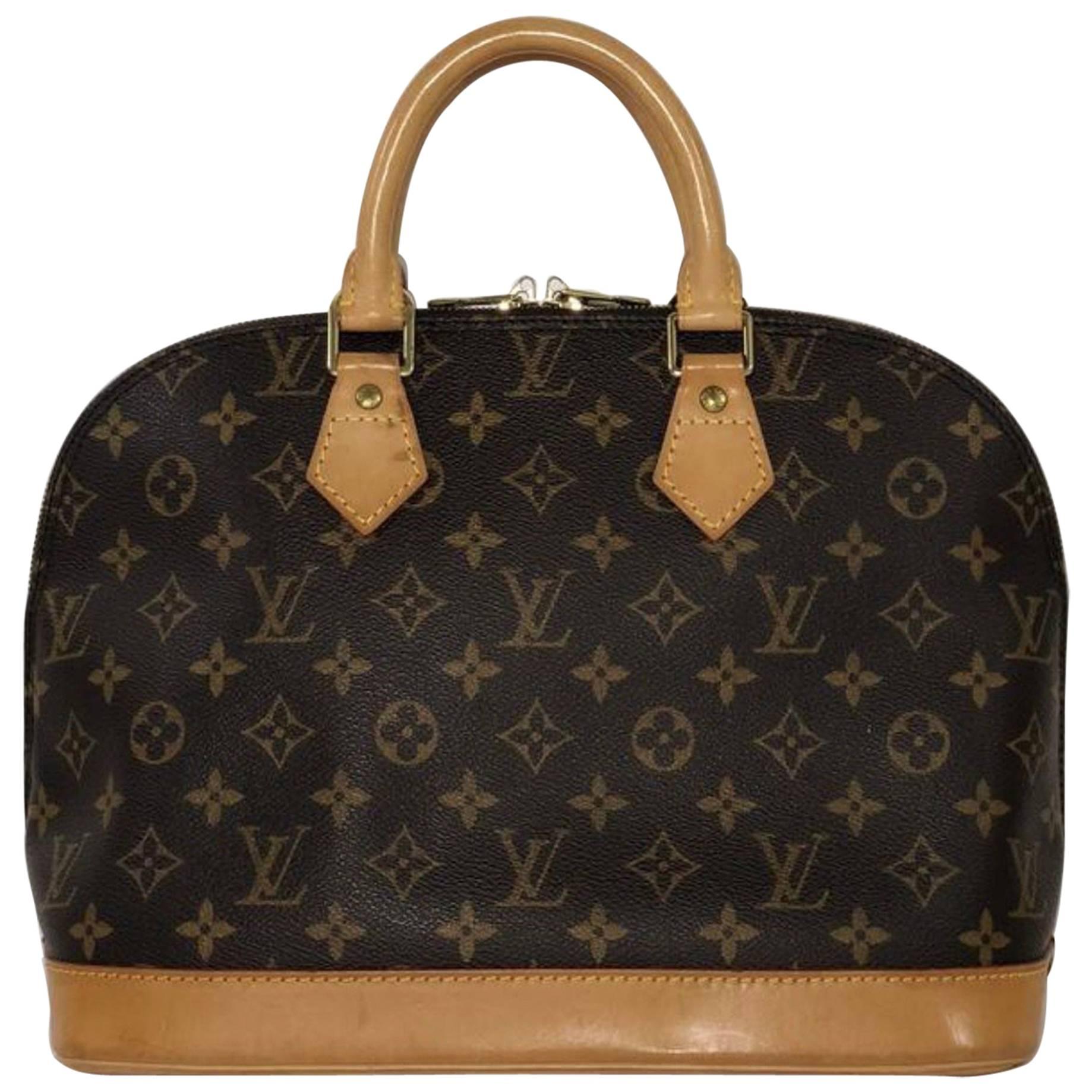 Louis Vuitton Monogram Alma PM Satchel Handbag For Sale