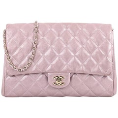 Chanel Clutch with Chain Quilted Pearlescent Calfskin 