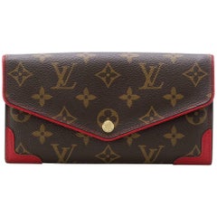 Louis Vuitton Brown Monogram Sara Retro Wallet
