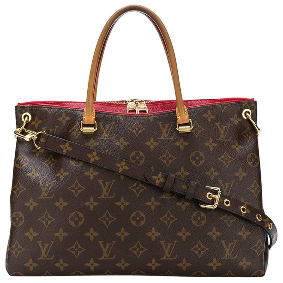 Louis Vuitton Brown Monogram Print Pallas Bag 