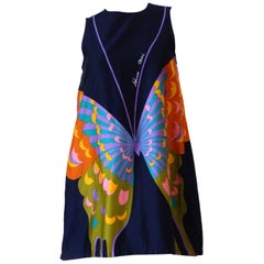 Hanae Mori Butterfly Apron Dress, 1980s 