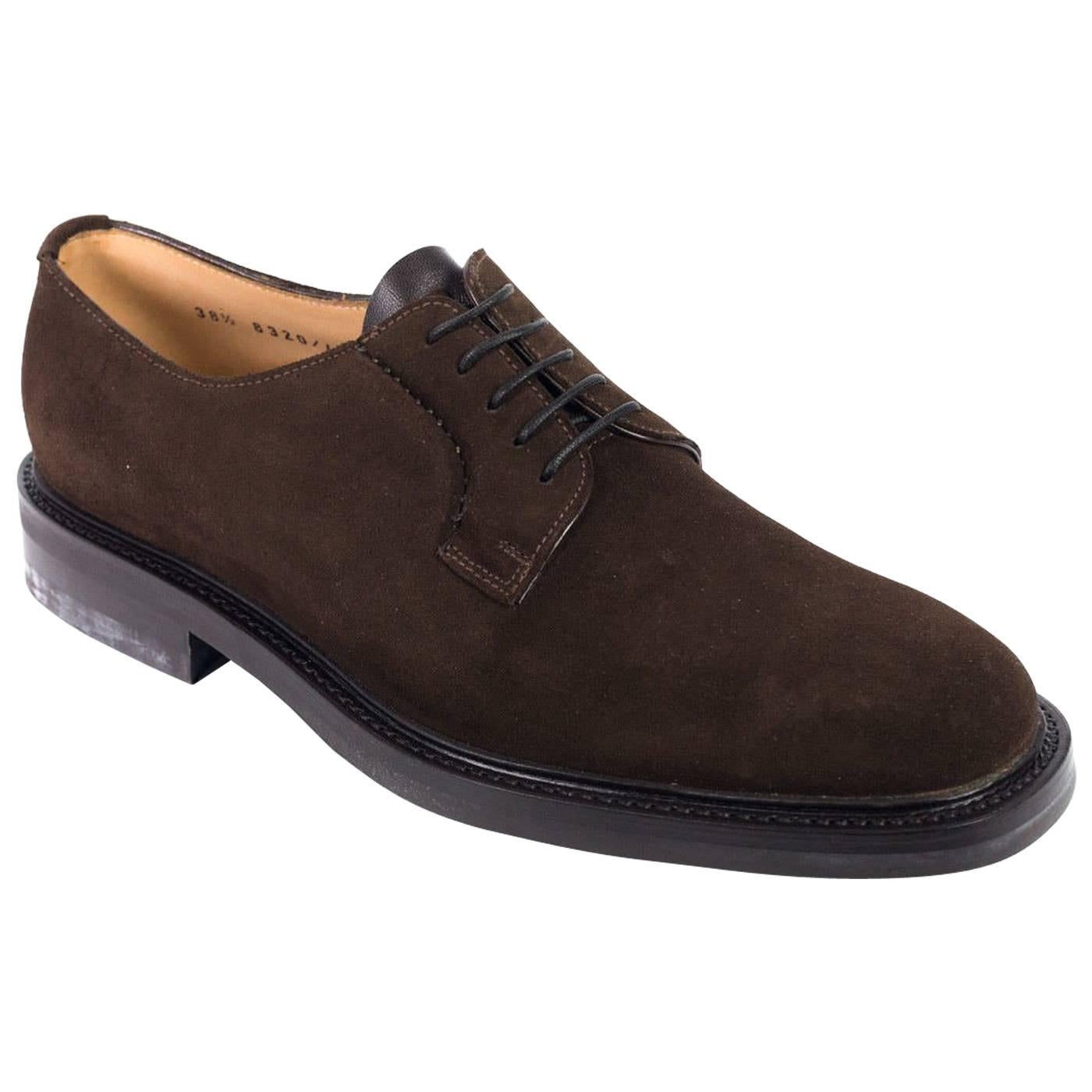 Church's Women's Dark Brown Suede Lace Up Shoes For Sale