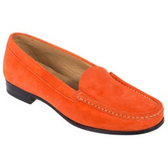 Church's Women's Tangerine Orange Suede Nelly Loafers