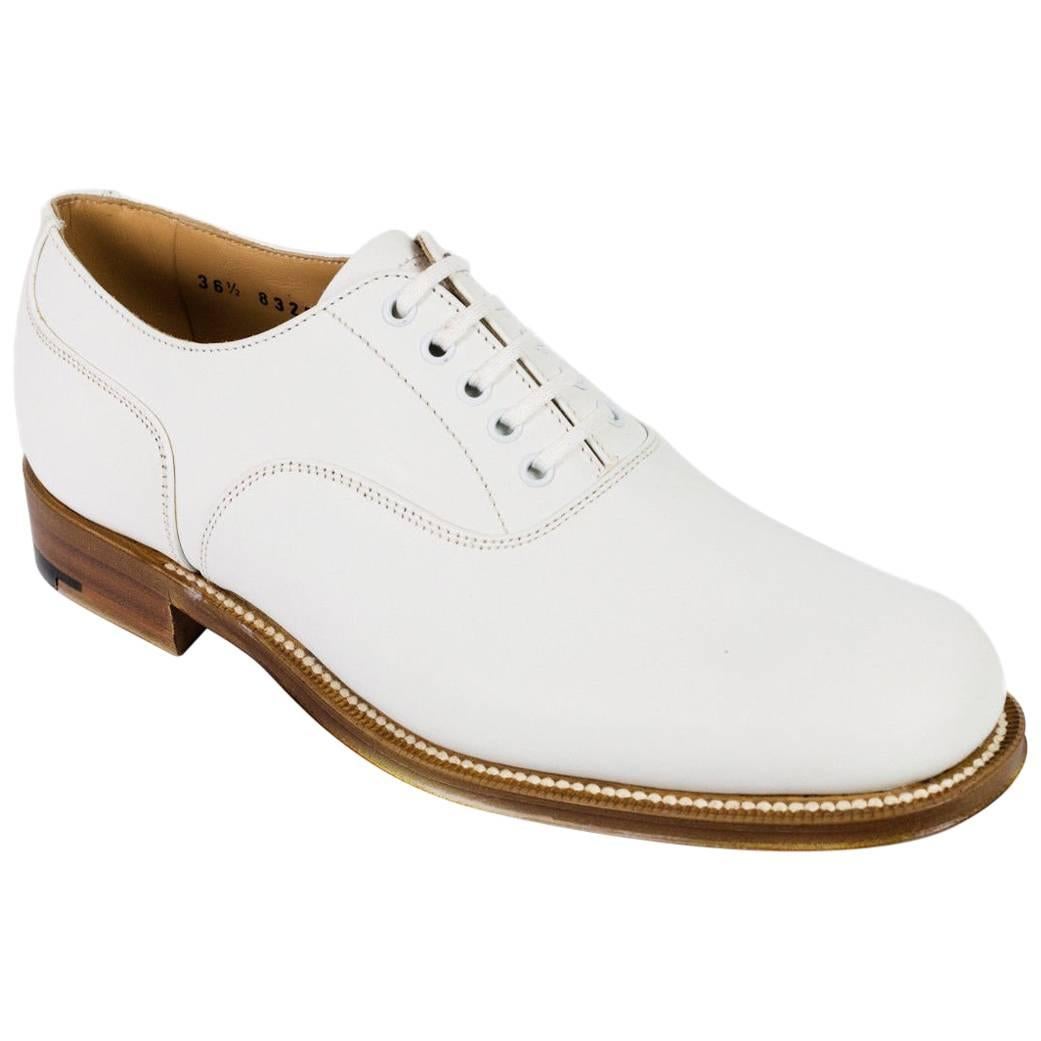Church's Women's Bella White Leather Derby Shoes For Sale