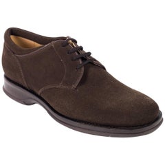 Church's Women's Dark Brown Suede Lace-Up Charmain Shoes