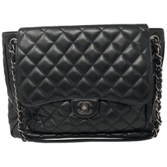 Chanel Black Lambskin Tote