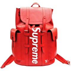 Used  Louis Vuitton x Supreme Christopher Backpack