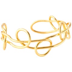 Giulia Barela  Knot Light Gold Plated Bronze Bracelet