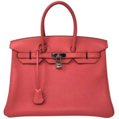Hermes Bubblegum Pink Birkin 35 Bag