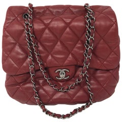 Chanel Red Bubble Leather Bag 