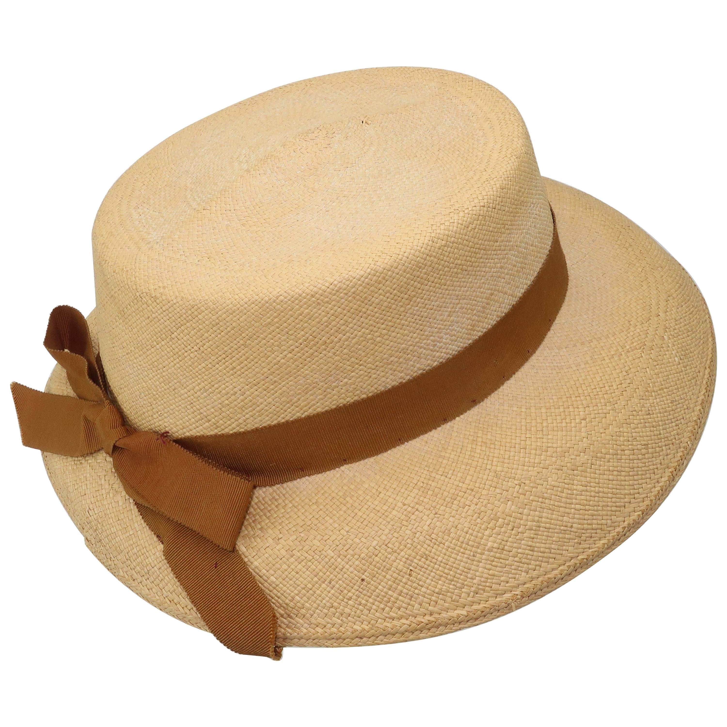 C.1930 Ladies Knox Straw ‘Panaire’ Panama Hat