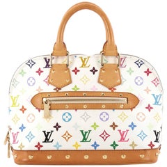 Louis Vuitton Murakami White Monogram Multicolor Alma Pm Bag (2004