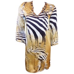 Marie France Van Damme Jeweled Bikini Coverup