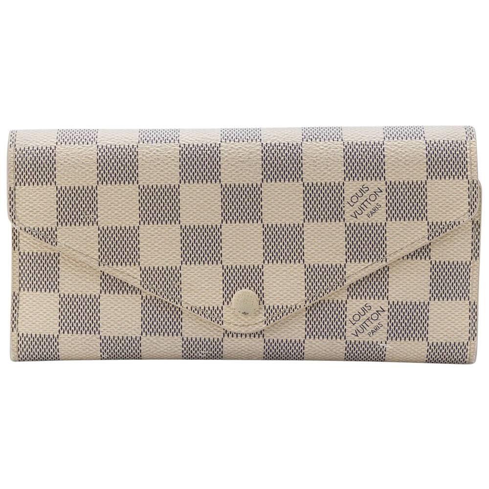 Louis Vuitton Damier Azur Leather Sarah Wallet