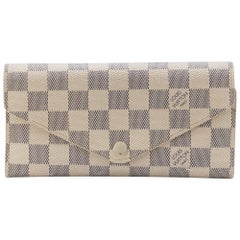 Authentic Louis Vuitton Damier Azur Mens Wallet 4in x 4in(CA2057)