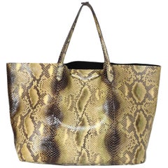 Givenchy Tan Python Snakeskin Antigona Tote Bag