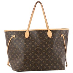 Used Louis Vuitton Neverfull NM Tote Monogram Canvas GM