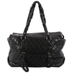 Chanel Ligne Lady Braid Quilted Leather XL Tote 