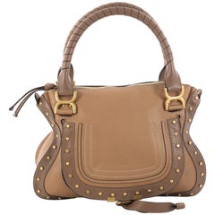 Chloe Marcie Satchel Studded Leather Medium
