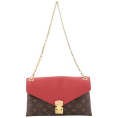 Louis Vuitton Pallas Chain Shoulder Bag Monogram Canvas and Calf Leather