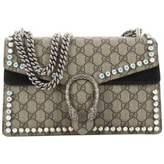 Gucci Dionysus Handbag Crystal Embellished GG Coated Canvas Small