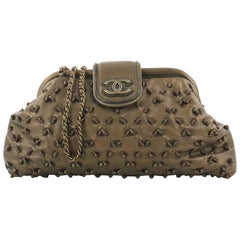 Chanel Knot Chain Frame Clutch Lambskin Large